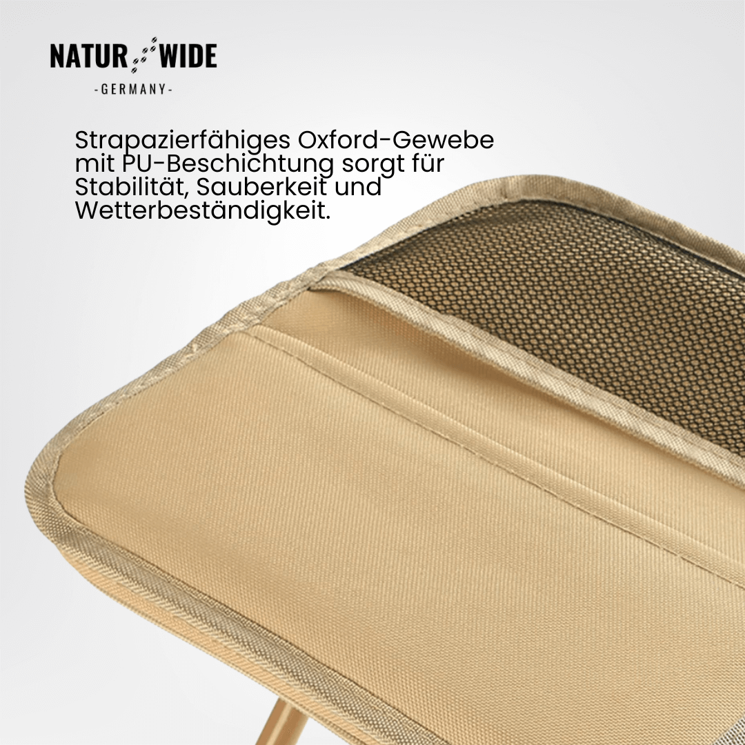 Naturwide Faltbarer Campingstuhl – Ultraleicht, Tragbar & mit Tragetasche