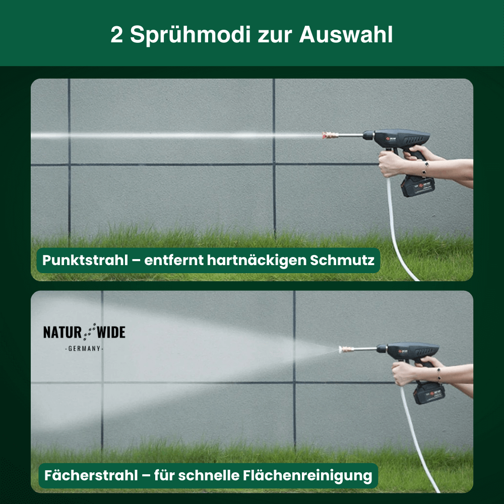 Akku Hochdruckreiniger - tragbar, stark & flexibel einsetzbar