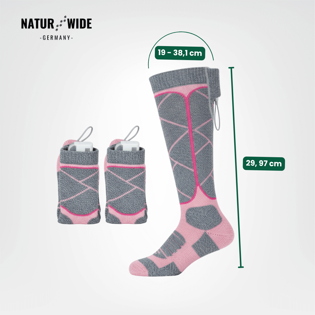 Beheizte Socken mit Akku (6000mAh) – Perfekt für Ski, Outdoor & Winter