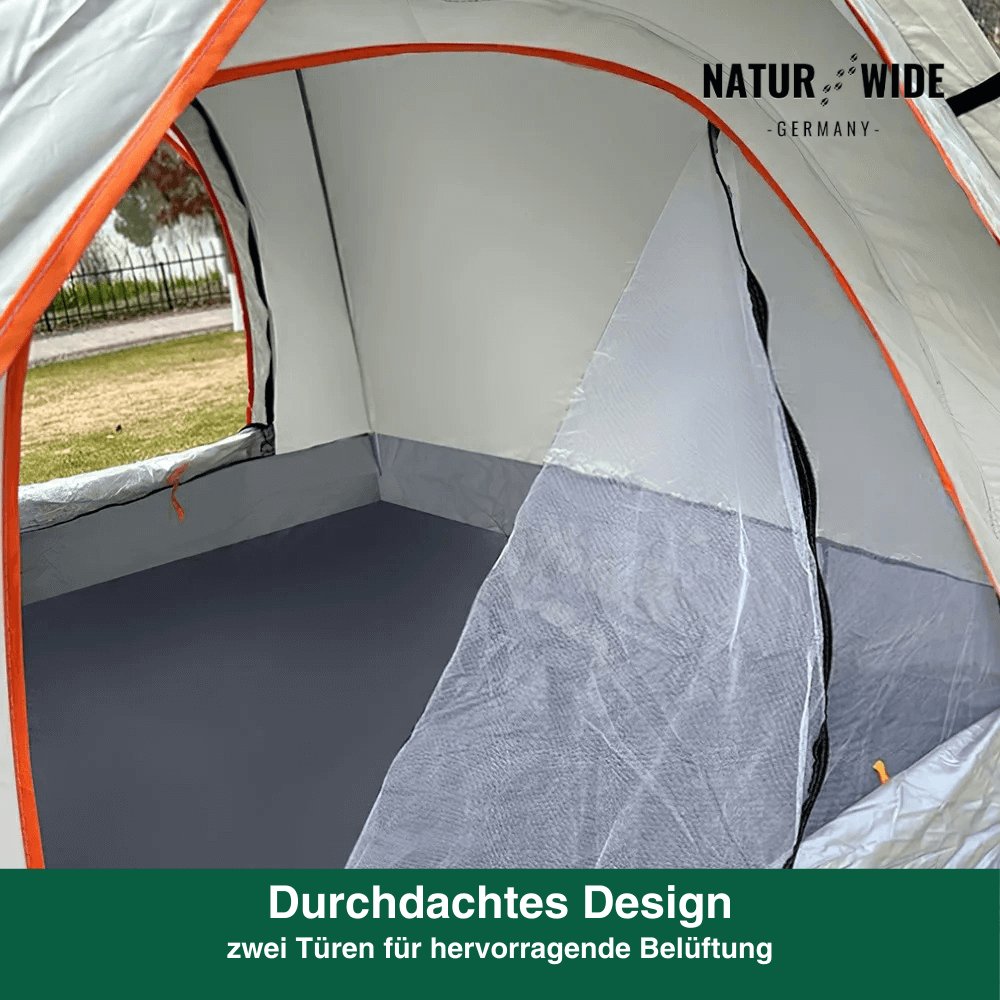 Naturwide Outdoor Zelt - Automatischer Aufbau in 3 Sekunden