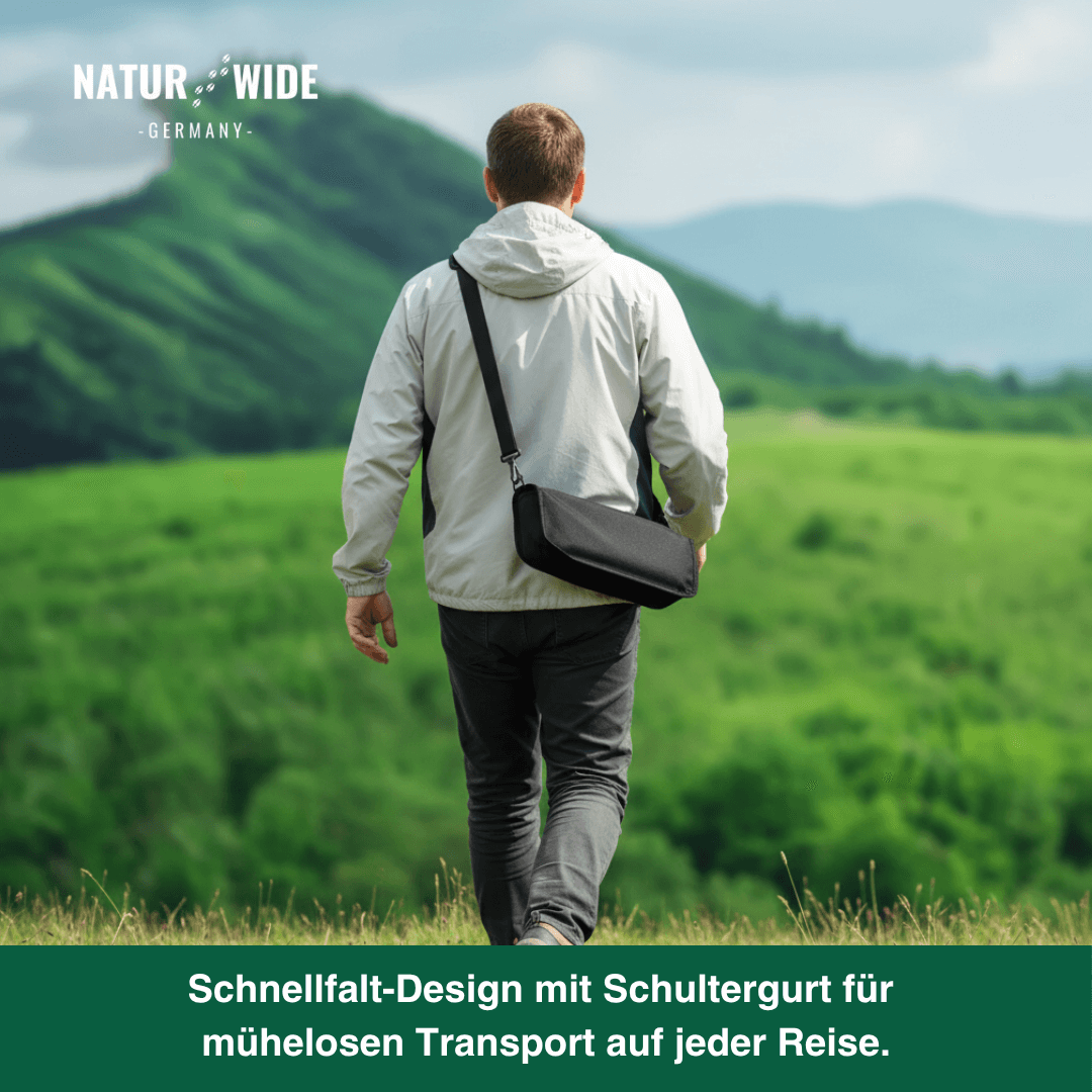 Naturwide Faltbarer Campingstuhl – Ultraleicht, Tragbar & mit Tragetasche