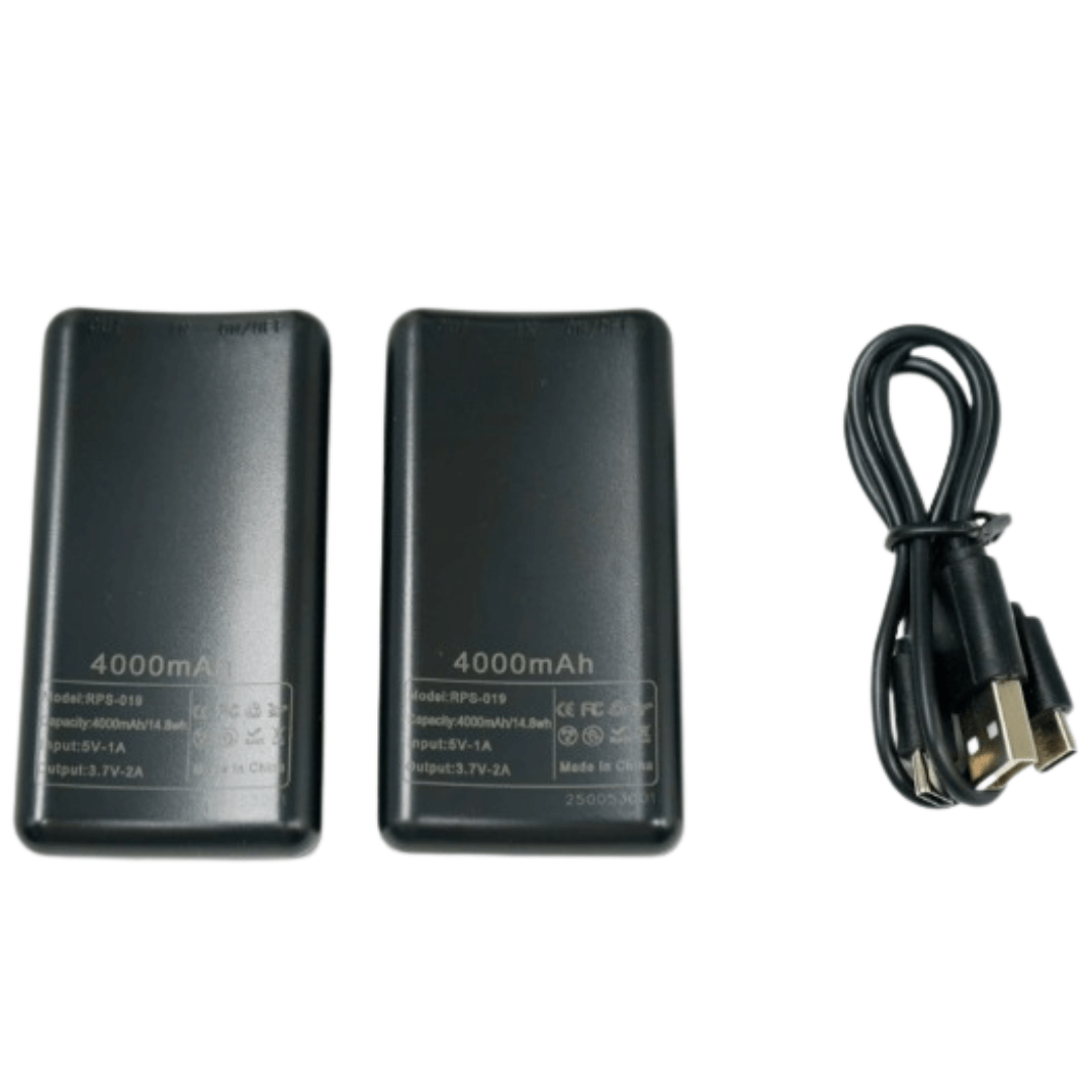 Powerbank-Paar für beheizte Socken – 3,7 V / 2 A, 2×4.000 mAh