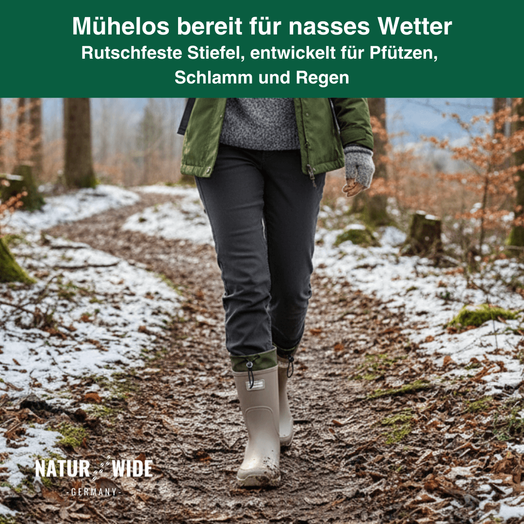 Wasserdichte Outdoor Gummistiefel unisex – Rutschfest, robust & langlebig