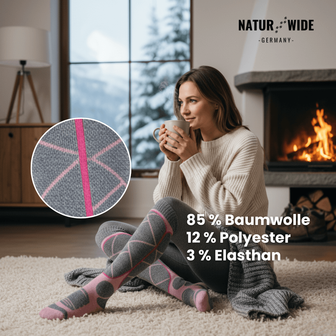 Beheizte Socken mit Akku (6000mAh) – Perfekt für Ski, Outdoor & Winter