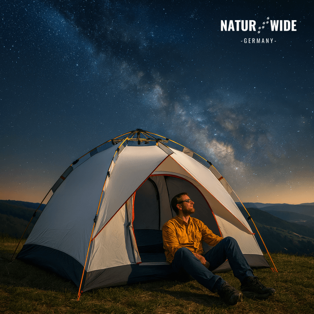 Naturwide Outdoor Zelt - Automatischer Aufbau in 3 Sekunden