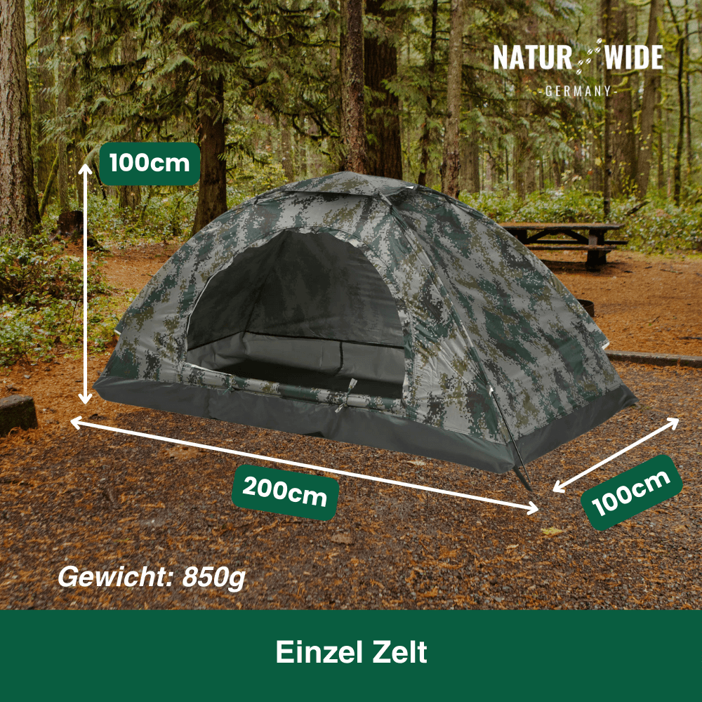 Naturwide Explorer Zelt – Ultraleicht & kompakt für 1–2 Personen