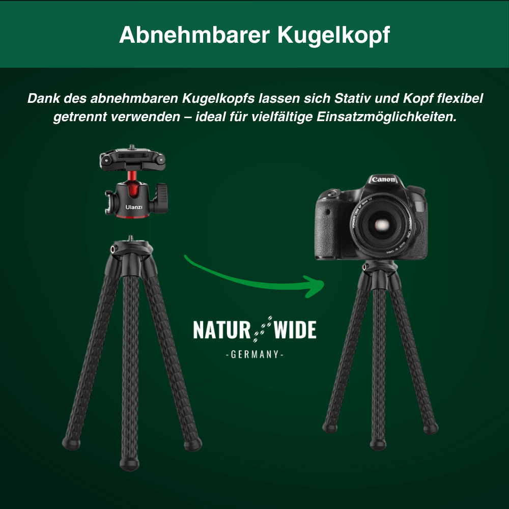 Flexibles Octopus-Stativ – Vielseitig für Kamera & Smartphone