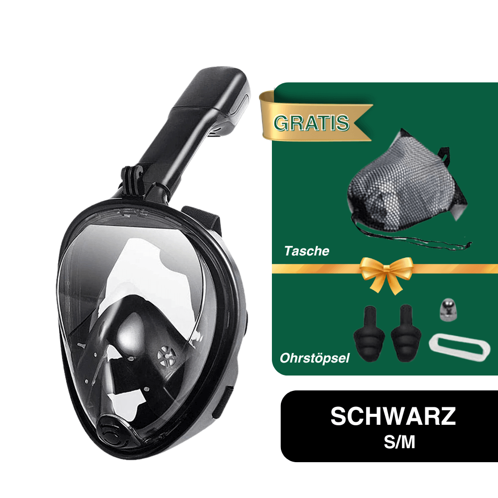 Professionelle Rundum Schnorchelmaske