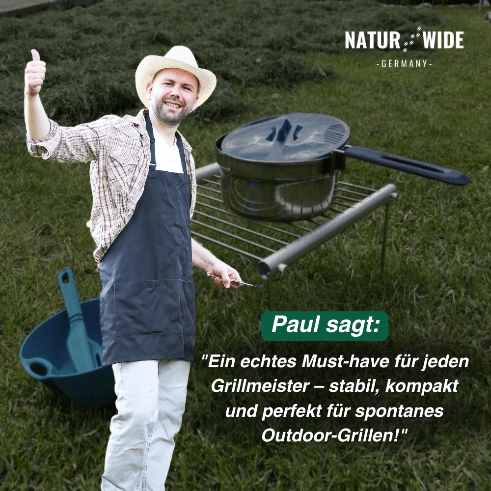 Mini-Faltbarer Edelstahl-BBQ-Grill
