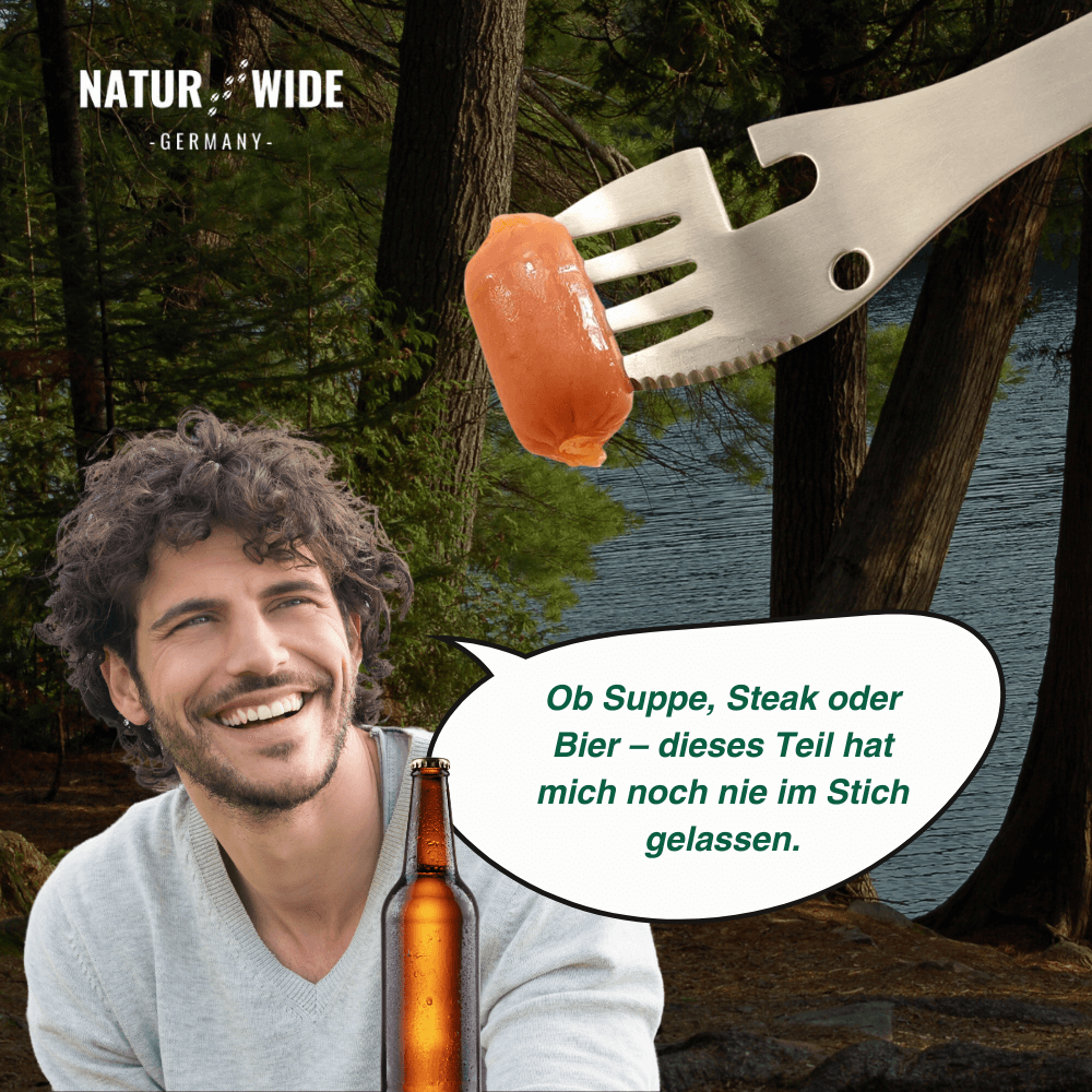 Ultraleichte kompakte Isomatte + gratis 5in1 Besteck – Ideal für jedes Abenteuer unterwegs