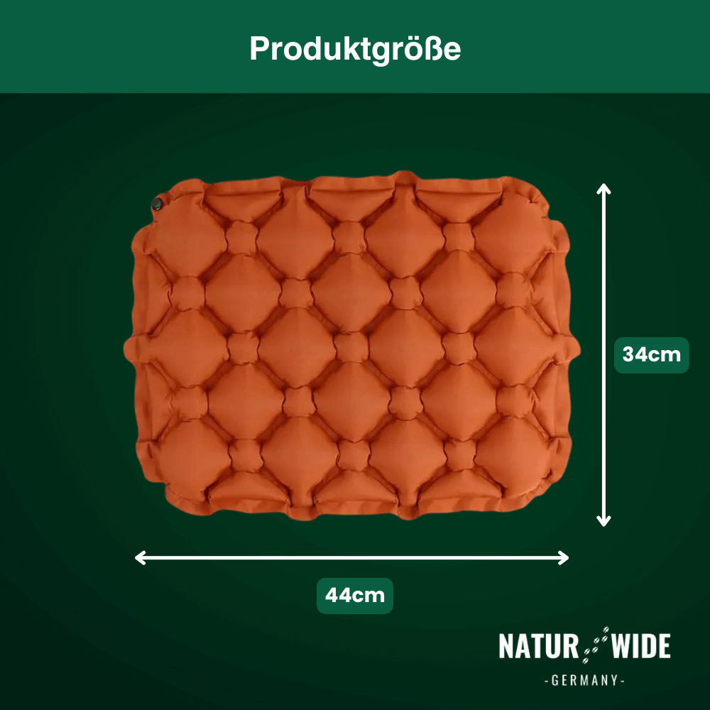 Ultraleichtes aufblasbares Sitzkissen – für Camping und Wandern