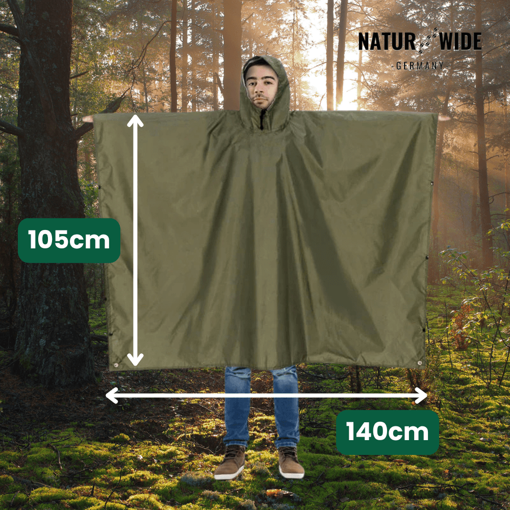 3 in 1 Regenponcho – Schutz für jede Wetterlage