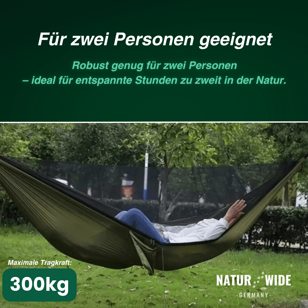 Camping-Hängematte mit Moskitonetz