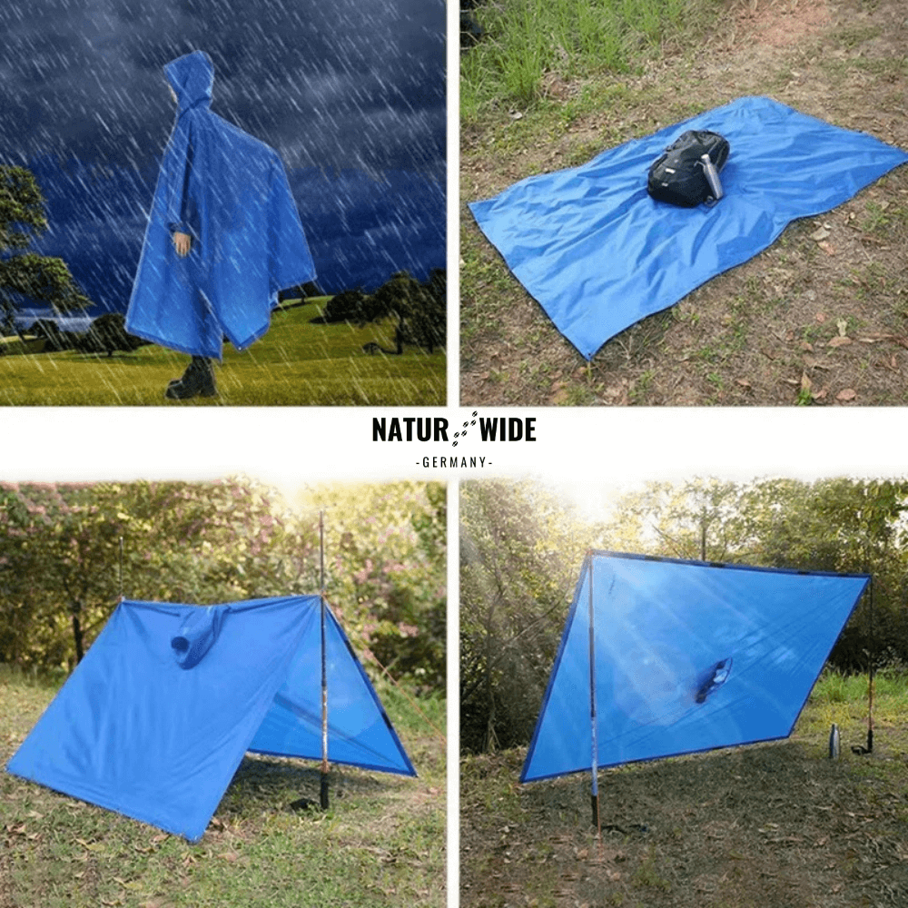3 in 1 Regenponcho – Schutz für jede Wetterlage