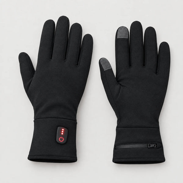 Beheizte Unterziehhandschuhe mit Akku – dünn & touchscreenfähig, 3 Heizstufen, bis 7,5 h Wärme