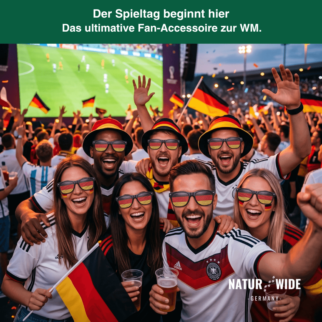 WM Flaggen-Sonnenbrille – 42 Länder Fan-Eyewear
