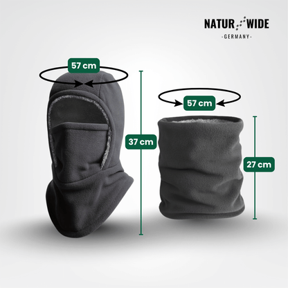 3-in-1 Winter Balaclava – Mütze, Schal & Maske