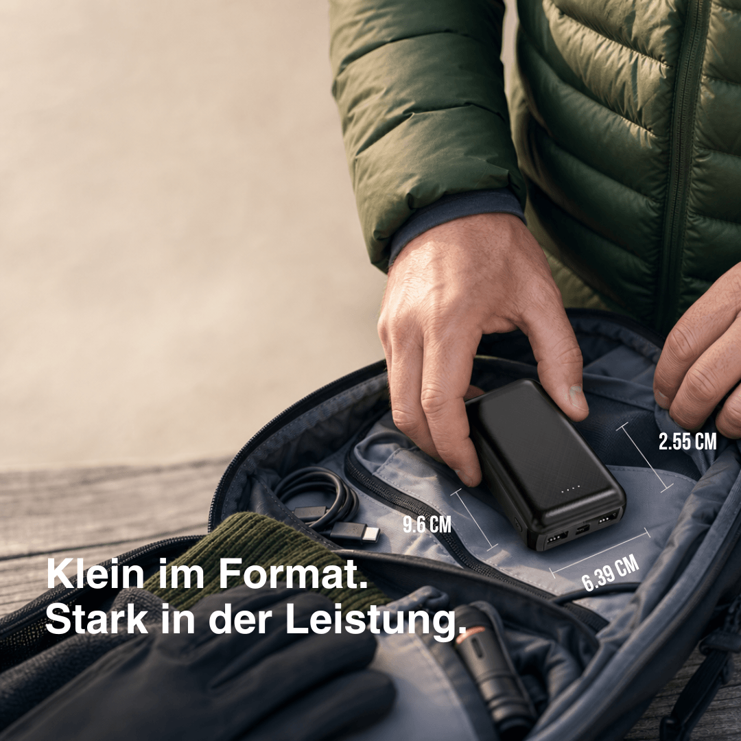 NaturWide Powerbank 5.000 mAh (5 V/2 A) – Für beheizte Kleidung