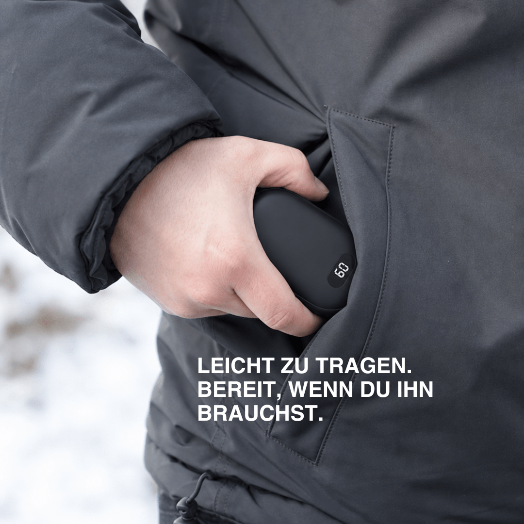 Doppel Heiz Handwärmer – wiederaufladbarer Taschenwärmer