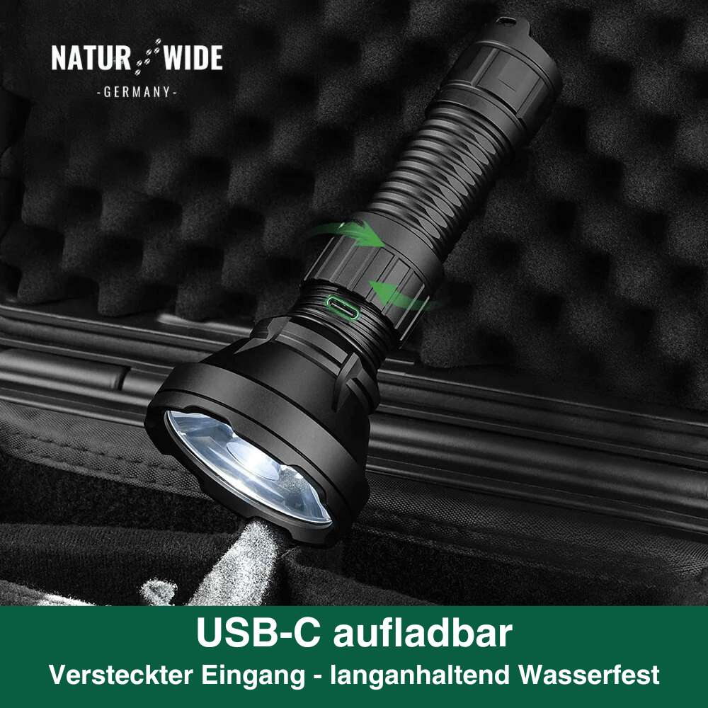 Superlampe – 2000LM Extremhelle Taschenlampe mit 964m Reichweite
