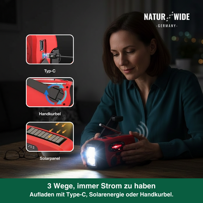 Notfall All in One Radio – Energie und Information in Blackout Notfällen
