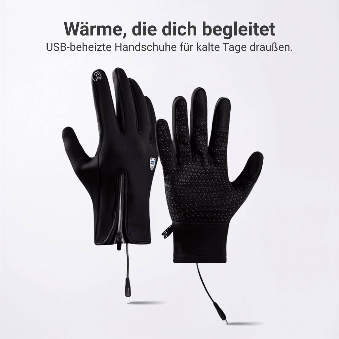 Beheizte Handschuhe (Powerbank-betrieben) –  Wasserdicht & Winddicht