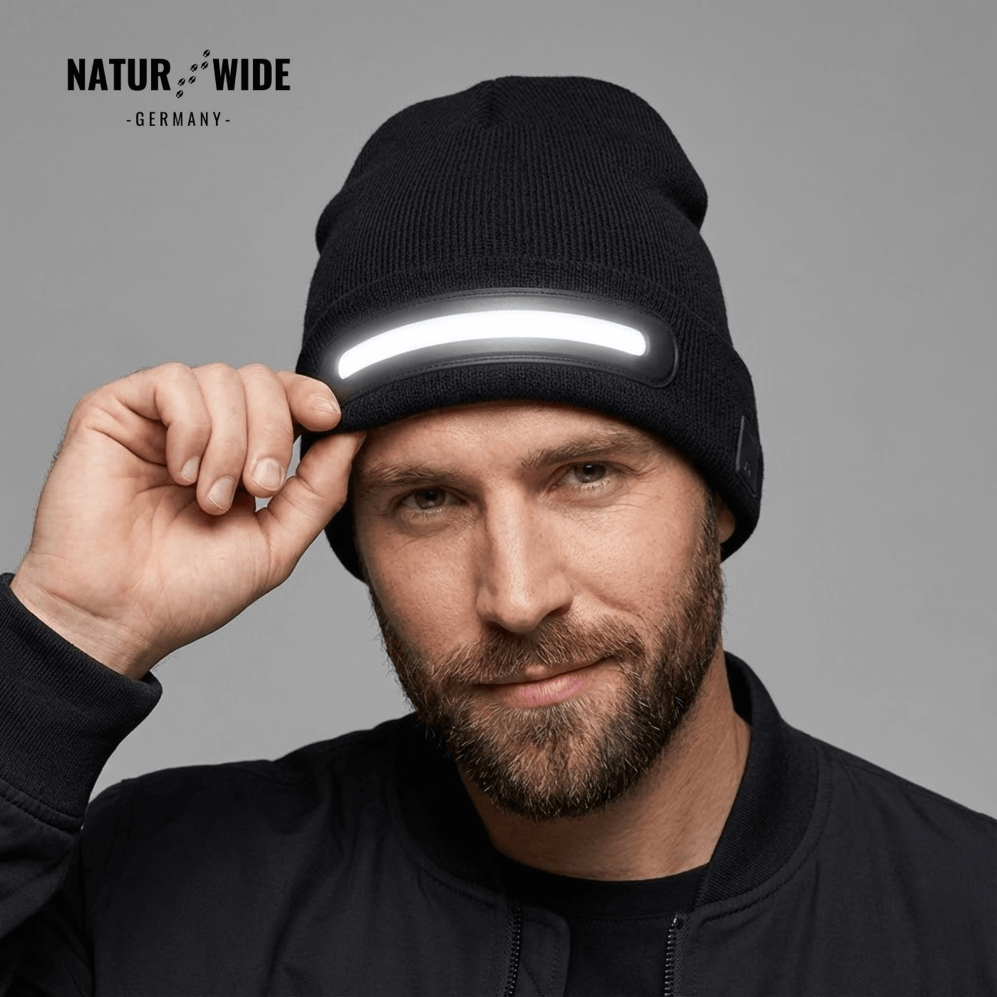 LED Mütze mit Licht – USB wiederaufladbare Unisex Wintermütze