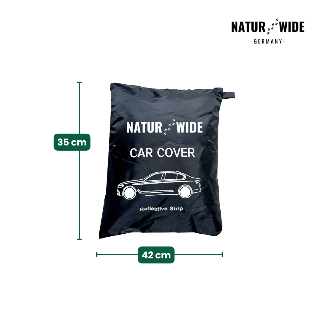 Universelle Allwetter-Autoabdeckung mit Reflektorstreifen für Limousinen & SUVs