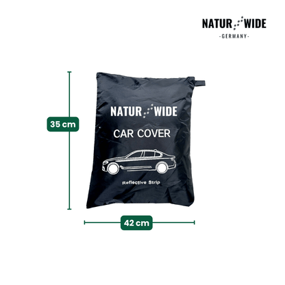 Universelle Allwetter-Autoabdeckung mit Reflektorstreifen für Limousinen & SUVs