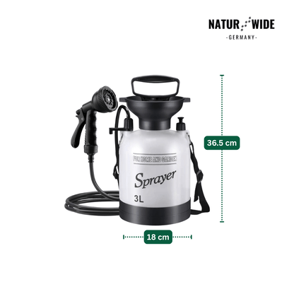 Tragbare Manuelle Campingdusche – 3/5/8L Handpumpe mit 3m Schlauch
