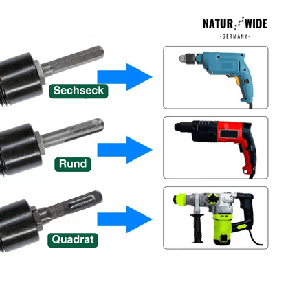 Brennholz-Spaltbohrer 32mm – Kegelspalter für Bohrmaschine