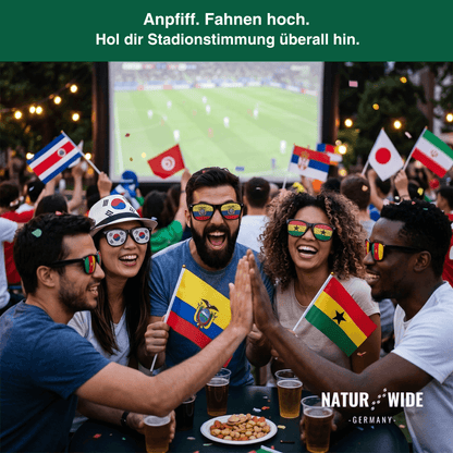 WM Flaggen-Sonnenbrille – 42 Länder Fan-Eyewear