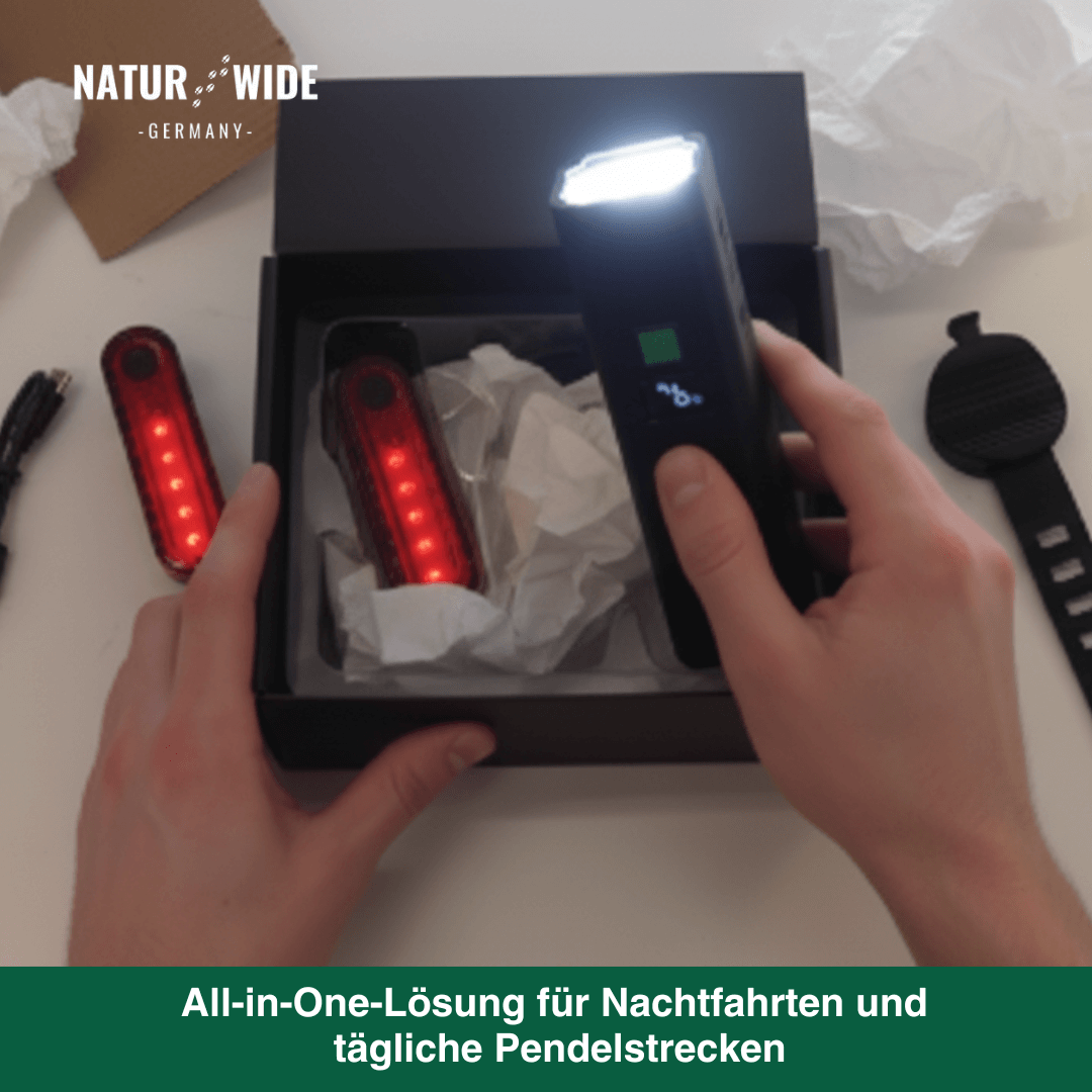 Fahrradlicht Set Front + Rücklicht