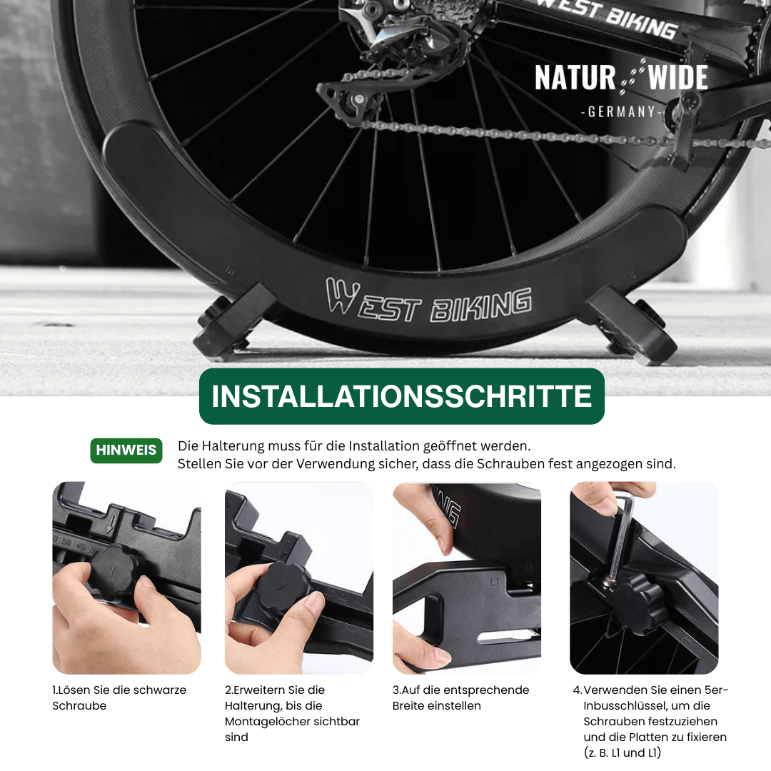 Verstellbarer, tragbarer Fahrradständer & Aufbewahrungsständer