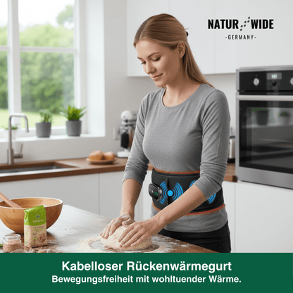 Rücken-Massagegürtel – Wärme, Vibration & Rotlichttherapie