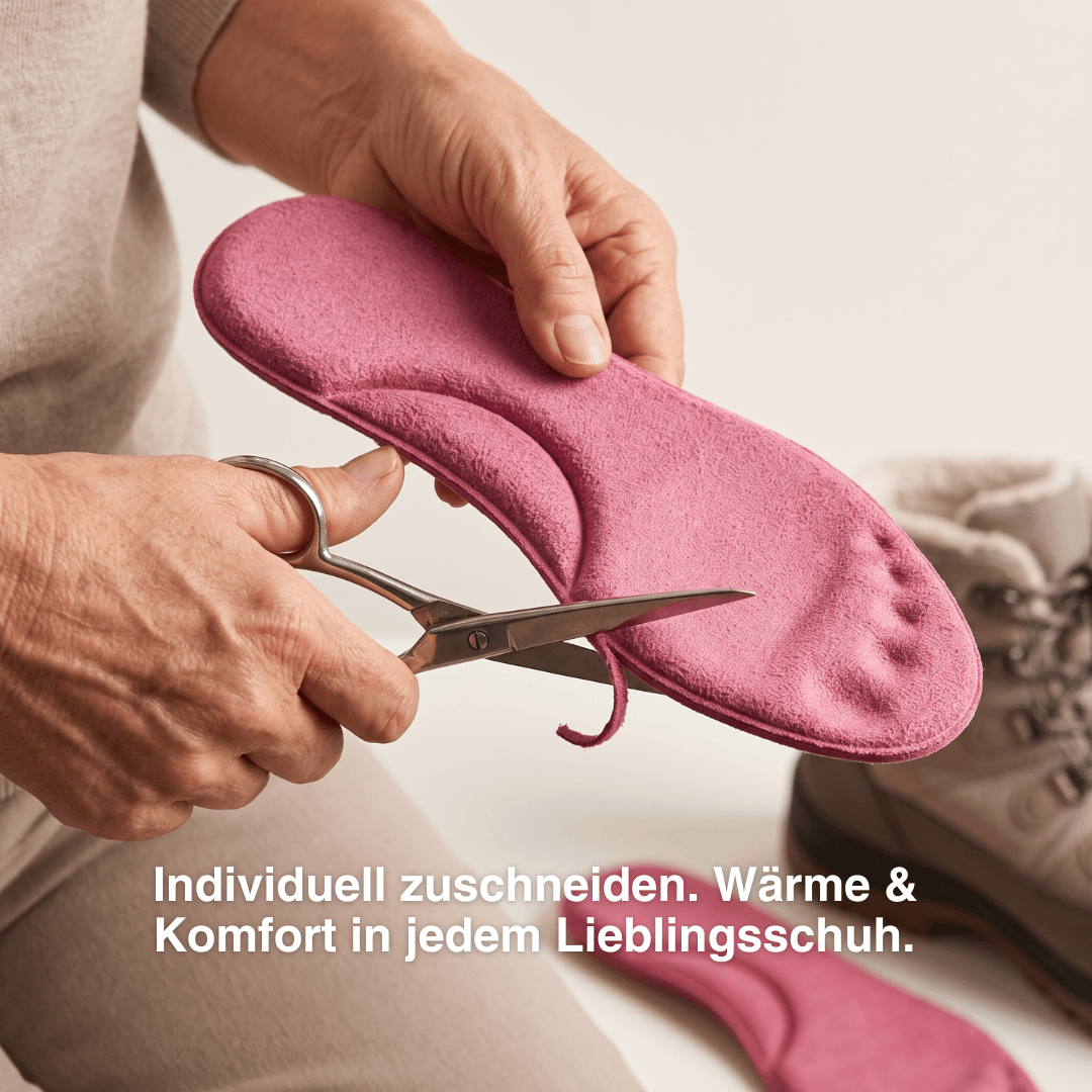 Winter Selbstheizende Thermo-Einlegesohlen – Memory Foam, Fell & extra warm