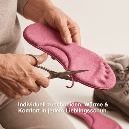 Winter Selbstheizende Thermo-Einlegesohlen – Memory Foam, Fell & extra warm