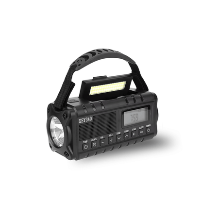 Notfall Kurbelradio 10000mAh 2.0 – Solar, LED-Licht & SOS-Alarm