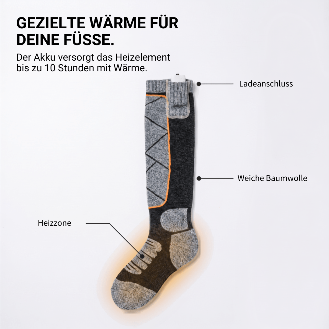 Beheizte Socken – Perfekt für Ski, Outdoor & Winter