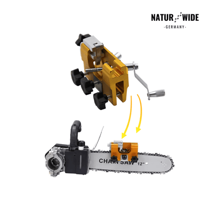 Manuelles Kettensägen-Schärfgerät – Präzises Kurbel-Werkzeug