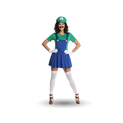 Mario & Luigi Cosplay Kostüm – Jumpsuit & Kleid Set (Unisex)