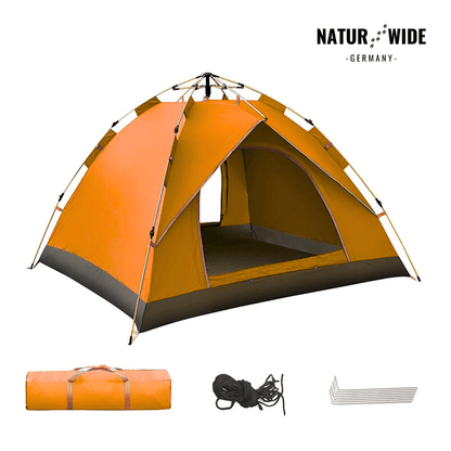 Naturwide Outdoor Zelt - Automatischer Aufbau in 3 Sekunden