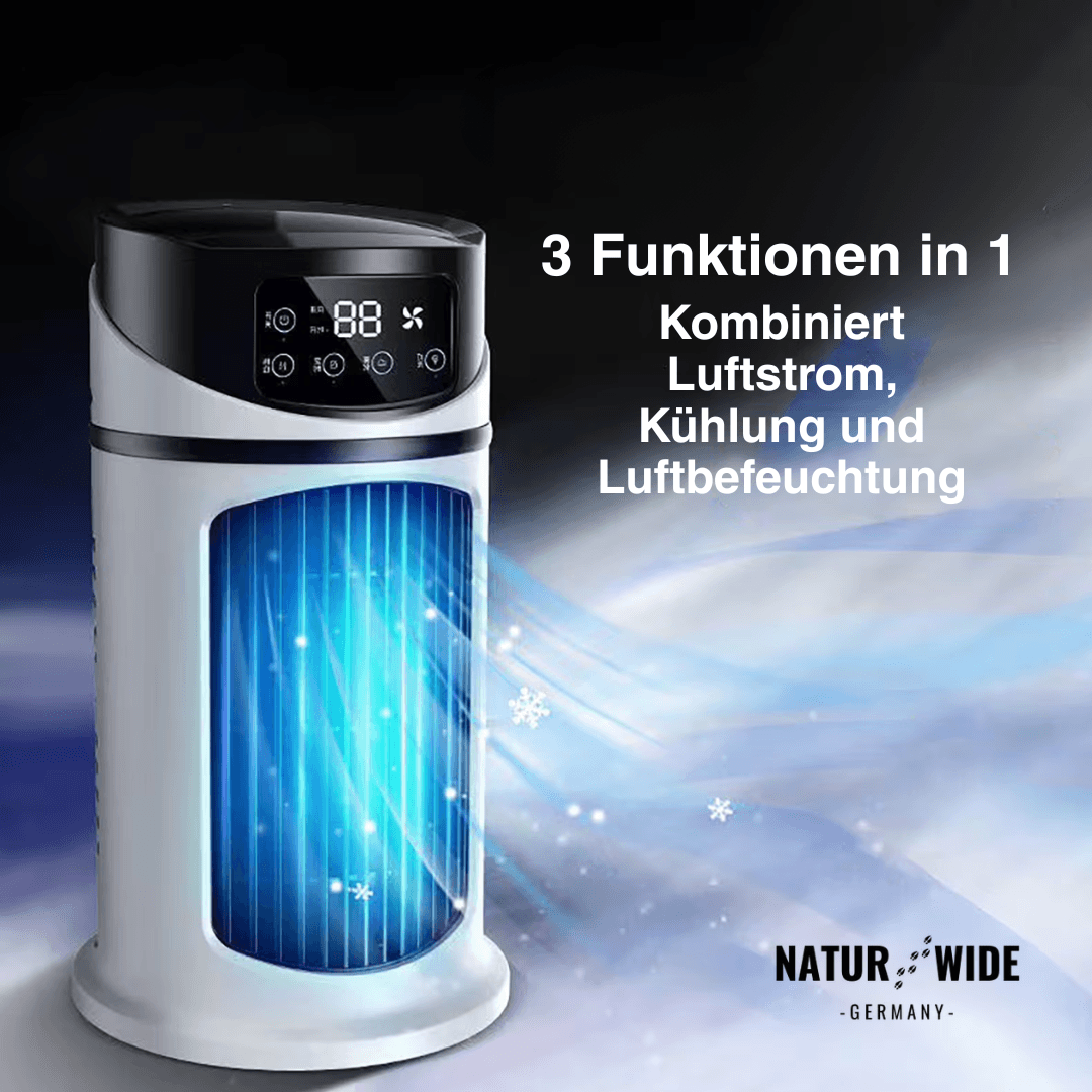 PolarBreeze® - Mini Mobile Klimaanlage 3-in-1 – Kühler, Befeuchter & Luftreiniger