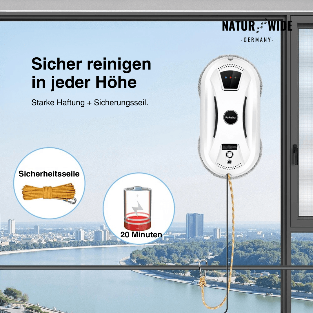 Ultradünner Fensterreinigungsroboter mit Fernbedienung