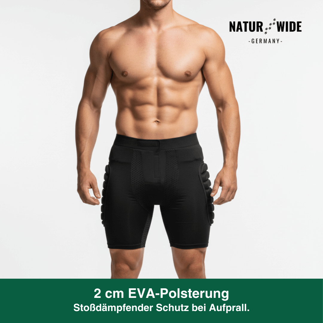 3D Polster-Shorts – Hüftschutz für Ski, Snowboard & Skate