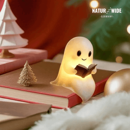 Niedliche Geist Leselampe – 3D LED Nachtlicht & Deko