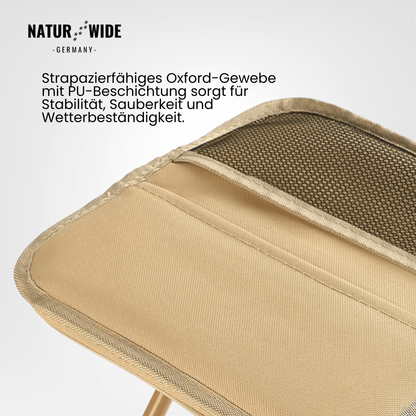 Naturwide Faltbarer Campingstuhl – Ultraleicht, Tragbar & mit Tragetasche