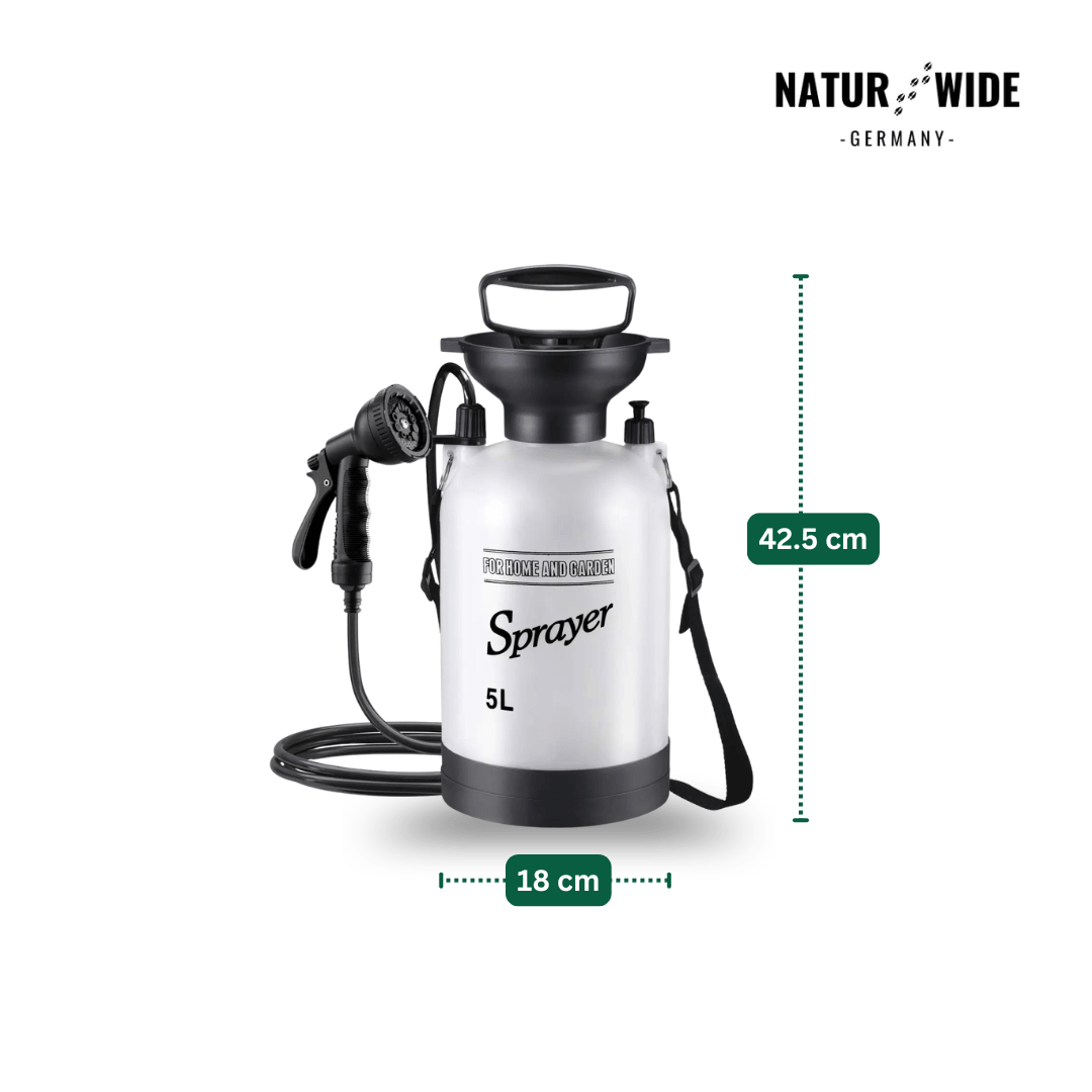 Tragbare Manuelle Campingdusche – 3/5/8L Handpumpe mit 3m Schlauch