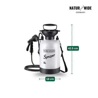 Tragbare Manuelle Campingdusche – 3/5/8L Handpumpe mit 3m Schlauch