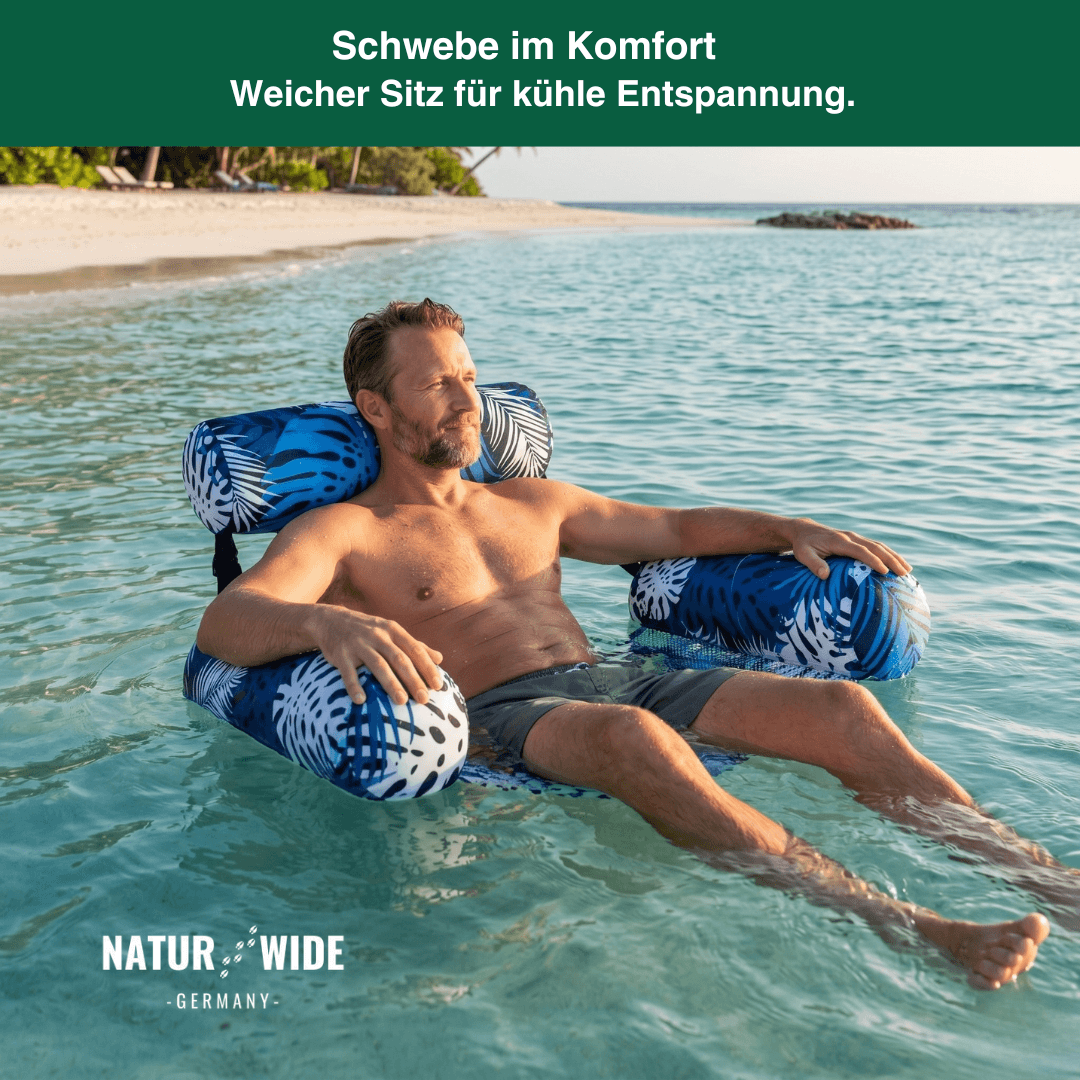Aufblasbare Pool-Hängematte – Robuster Wasser-Liegestuhl